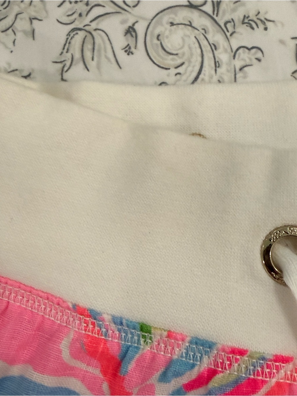 Lilly Pulitzer neon multicolor linen the beach pant w/ cotton drawstring waist - Picture 8 of 16